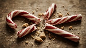 Broken Candy Cane Pieces