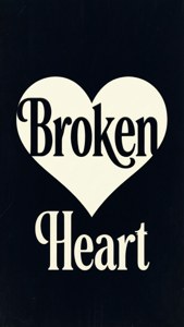 Broken Heart Typography