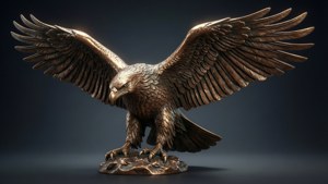 Bronze Eagle Statue