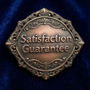 Bronze Embossed Guarantee Badge