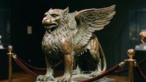 Bronze Griffin Statue