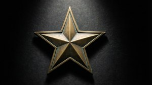 Bronze Star Decoration PNG