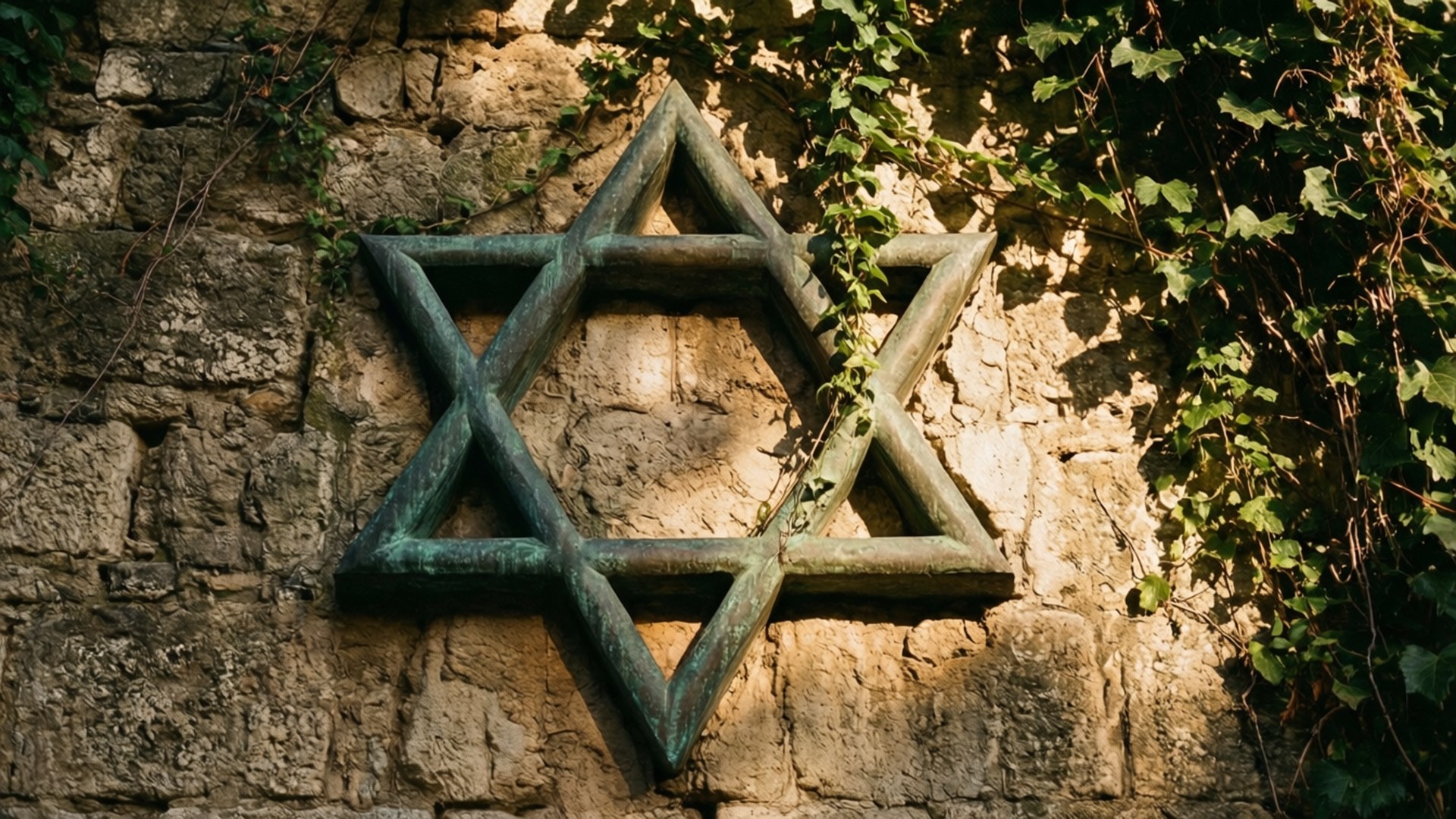 Bronze Star on Stone by Wallpapers.art Studio