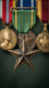 Bronze Star on Velvet