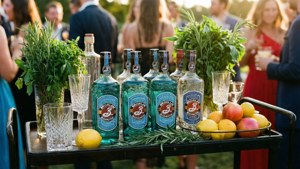 Brooklyn Gin Bar Cart