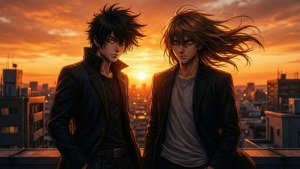 Brothers at Sunset