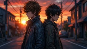 Brothers in Sunset