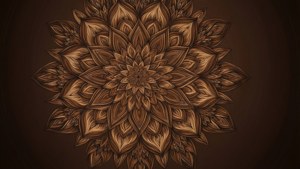 Brown Mandala Geometry