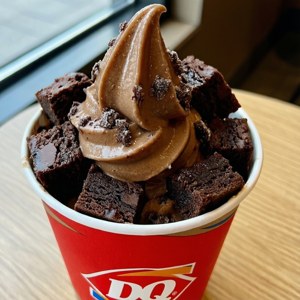 Brownie Batter Blizzard Top View