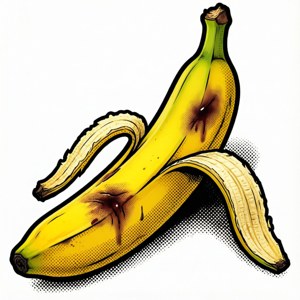 Bruised Banana Pop Art