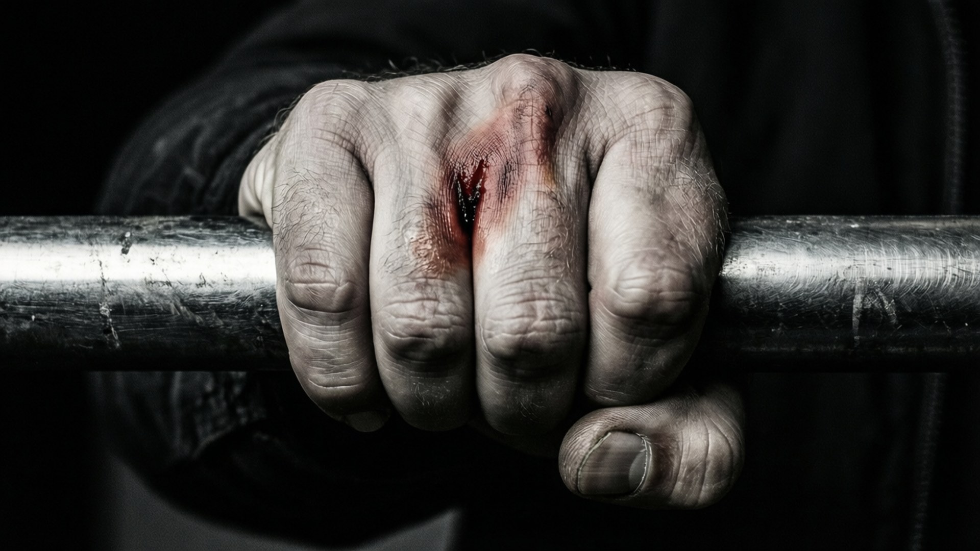 Bruised Hand Grip by Wallpapers.art Studio
