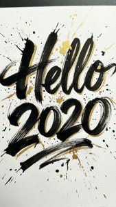 Brush Script Hello