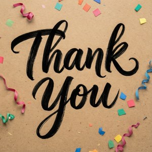 Brush Script Thank You