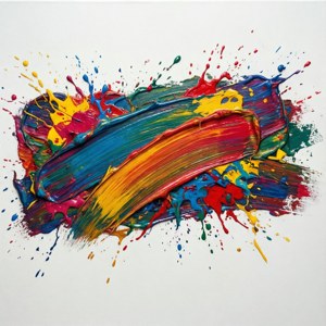 Brush Stroke Splash Banner