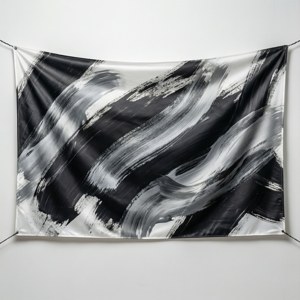 Brush Stroke White Banner