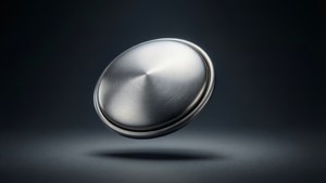 Brushed Aluminum Button