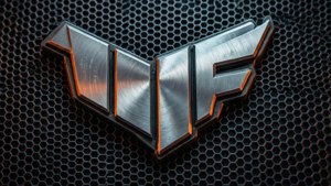 Brushed Metal TUF Logo