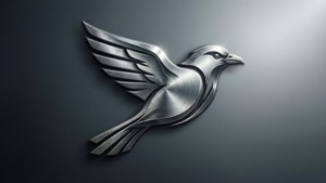 Brushed Steel Bird