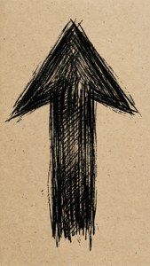 Brushstroke Arrow Kraft