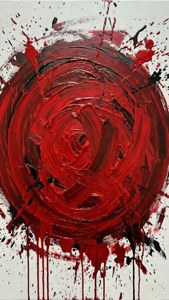 Brushstroke Red Circle