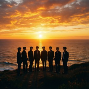 BTS Sunset Silhouette