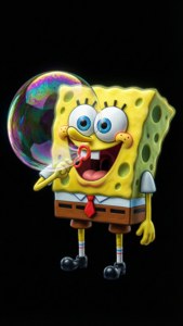 Bubble Blowing SpongeBob