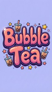Bubble Tea Typography