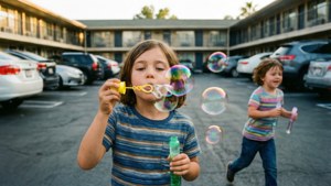 Bubbles in Parking Lot