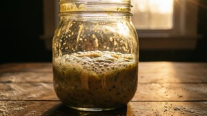 Bubbling Sourdough Starter