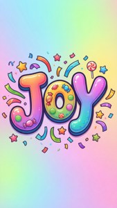 Bubbly Joy Typography