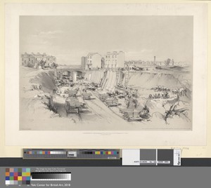 "Building Retaining Wall and Church near Park Street, Camden Town, Sept. 17, 1836"