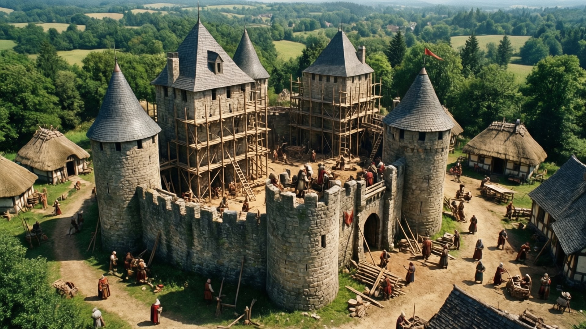 Building the Medieval Kingdom by Wallpapers.art Studio