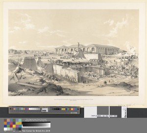 "Building the Stationary Engine House, Camden Town, April 26th 1837"