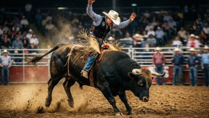 Bull Ride Action