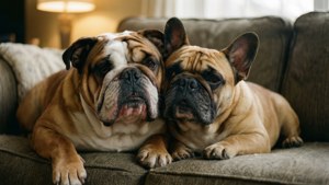 Bulldogs Cuddling