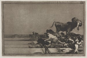 Bullfights:   Dreadful Events in the Front Rows of the Ring at Madrid and Death of the Mayor of Torrejon