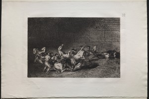 Bullfights:  Two Teams of Picadors Thrown One After the Other by a Single Bull