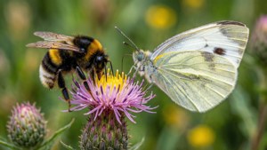 Bumblebee and Butterfly