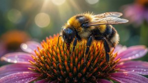 Bumblebee on Coneflower
