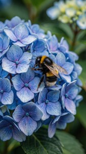 Bumblebee on Hydrangea