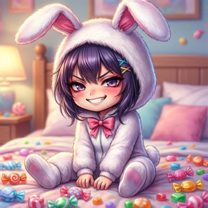 Bunny Suit Candy Bed