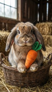 Bunny with Carrot Toy