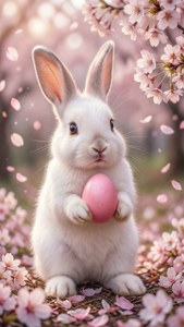 Bunny with Pink Egg