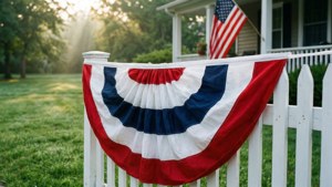 Bunting and Fence