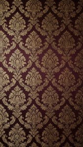 Burgundy Damask