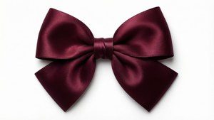 Burgundy Satin Bow