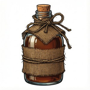 Burlap Jug Vector