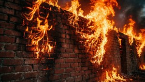 Burning Brick Wall