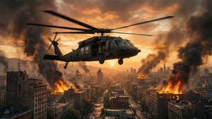 Burning City Evacuation