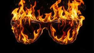 Burning Thug Life Glasses
